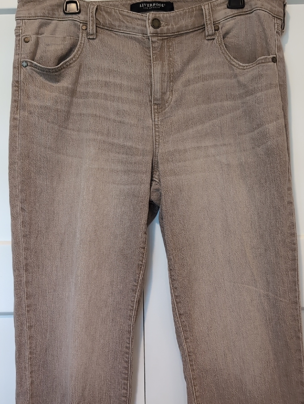 Liverpool Los Angeles LIV Non-Skinny Skinny Jean 12/31 Sand - Picture 5 of 11